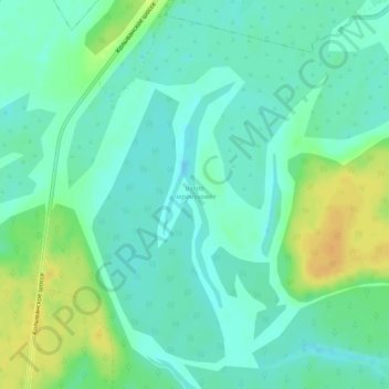 Mapa topográfico озеро Черёмуховое, altitud, relieve