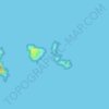 Mapa topográfico Isla del Rey, altitud, relieve