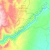 Mapa topográfico Río La Miel, altitud, relieve