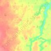 Mapa topográfico Тегра, altitud, relieve