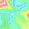 Mapa topográfico Bushmans River, altitud, relieve