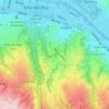 Mapa topográfico Tranque Forestal, altitud, relieve