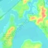 Mapa topográfico Fort Loudoun, altitud, relieve
