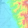 Mapa topográfico Río Frio, altitud, relieve