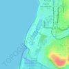 Mapa topográfico Ojos de Mar de Llolleo, altitud, relieve