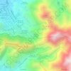 Mapa topográfico Parque Ecológico La Molina, altitud, relieve