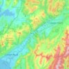 Mapa topográfico Hutt Valley, altitud, relieve