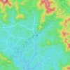 Mapa topográfico 昆仑镇, altitud, relieve