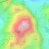 Mapa topográfico Monviso, altitud, relieve