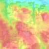 Mapa topográfico Lann Toul er Rest, altitud, relieve