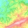 Mapa topográfico Plounéour-Ménez, altitud, relieve