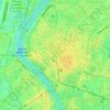 Mapa topográfico Casco Antiguo, mapa de relieve, mapa de altitud