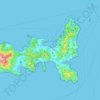Mapa topográfico Isola d'Elba, altitud, relieve