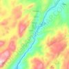 Mapa topográfico Benaoján, altitud, relieve