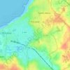 Mapa topográfico Paramé, altitud, relieve
