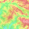 Mapa topográfico Liffré, altitud, relieve