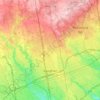 Mapa topográfico Vaughan, mapa de relieve, mapa de altitud