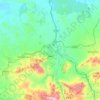 Mapa topográfico Jaén, mapa de relieve, mapa de altitud