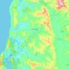 Mapa topográfico Paredones, altitud, relieve