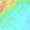 Mapa topográfico Estado Portuguesa, mapa de relieve, mapa de altitud
