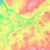 Mapa topográfico Lamballe, altitud, relieve