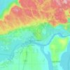 Mapa topográfico Sault Ste. Marie, mapa de relieve, mapa de altitud