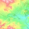 Mapa topográfico Zurgena, mapa de relieve, mapa de altitud