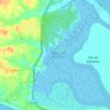 Mapa topográfico Marismas del Odiel, altitud, relieve